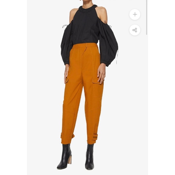 Jonathan Simkhai Pants - Jonathan Simkhai Heidi Tapered Cargo Pant